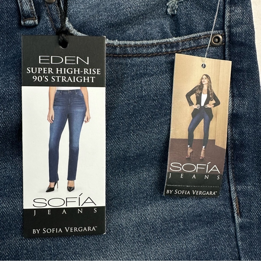 Sofia by Sofia Vergara High Rise Blue Jeans - Picture 2 of 10